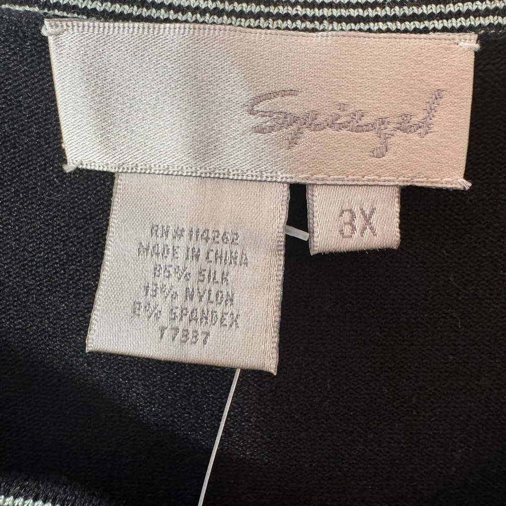 Spiegel Black Sleeveless Tank Top with Scoop Neck - Picture 3 of 4